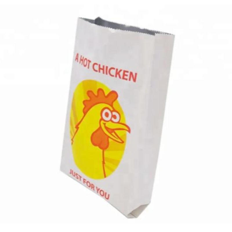 Sacchetti riutilizzabili Panno di pollo Caldo confezione da cibo in alluminio stampato Borsa di carta quadrata foderata di carta quadrata